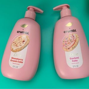 Two Limited edition Dove Crumbl hand washes